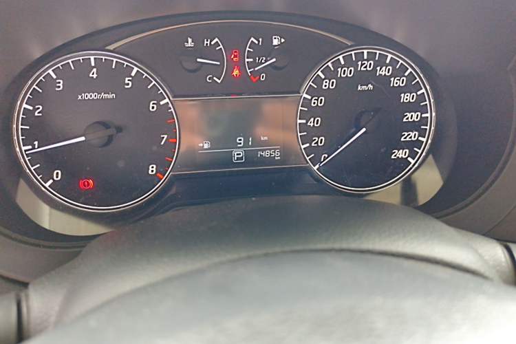 Used Nissan Tiida 2021 1.6L CVT Cool Edition Odometer Close Up