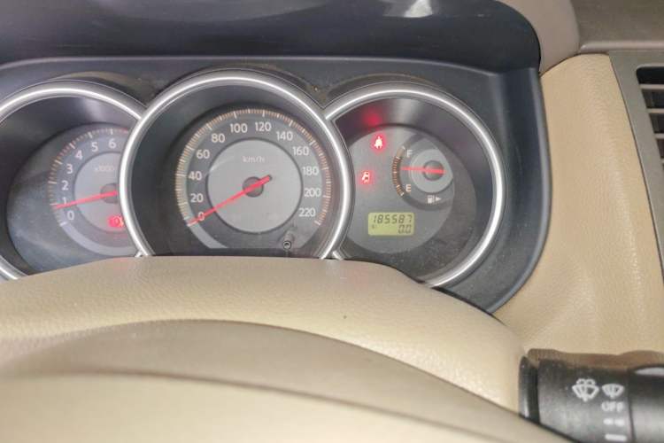 Used Nissan Tiida Sedan 2005 1.6L Odometer Close Up