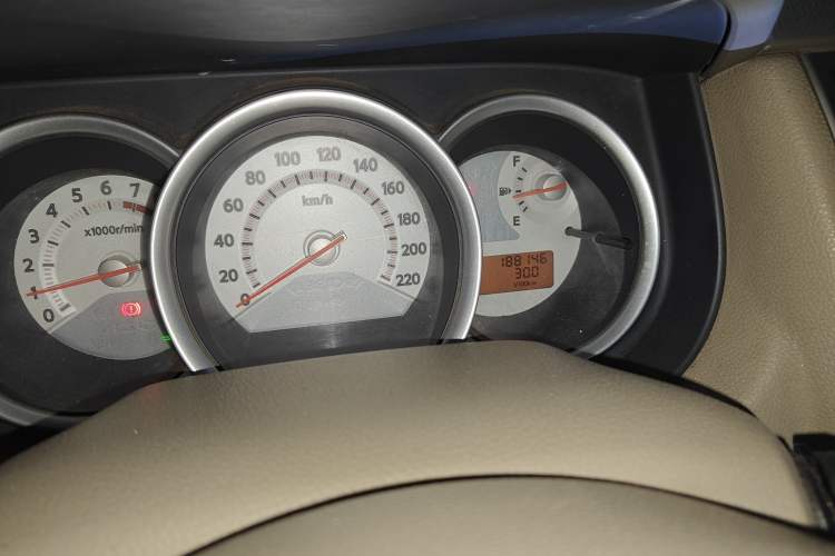 Used Nissan Tiida Sedan 2008 1.6L Manual Smart Version Odometer Close Up