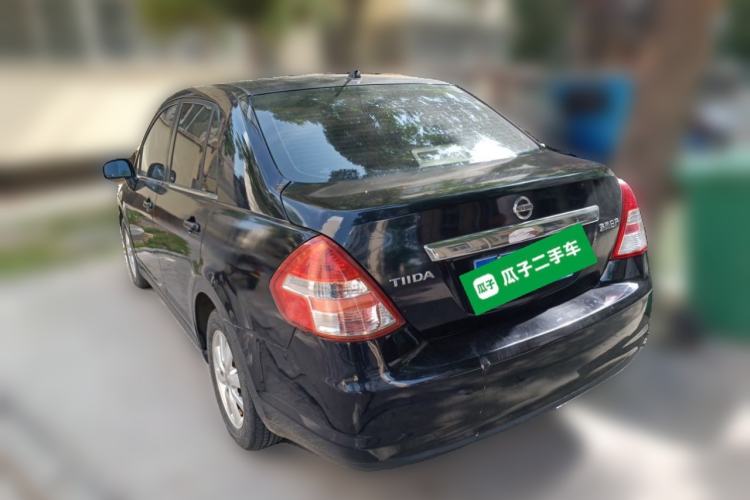 Used Nissan Tiida Sedan 2009 1.6L Automatic Tech Edition Rear Left 45 Deg