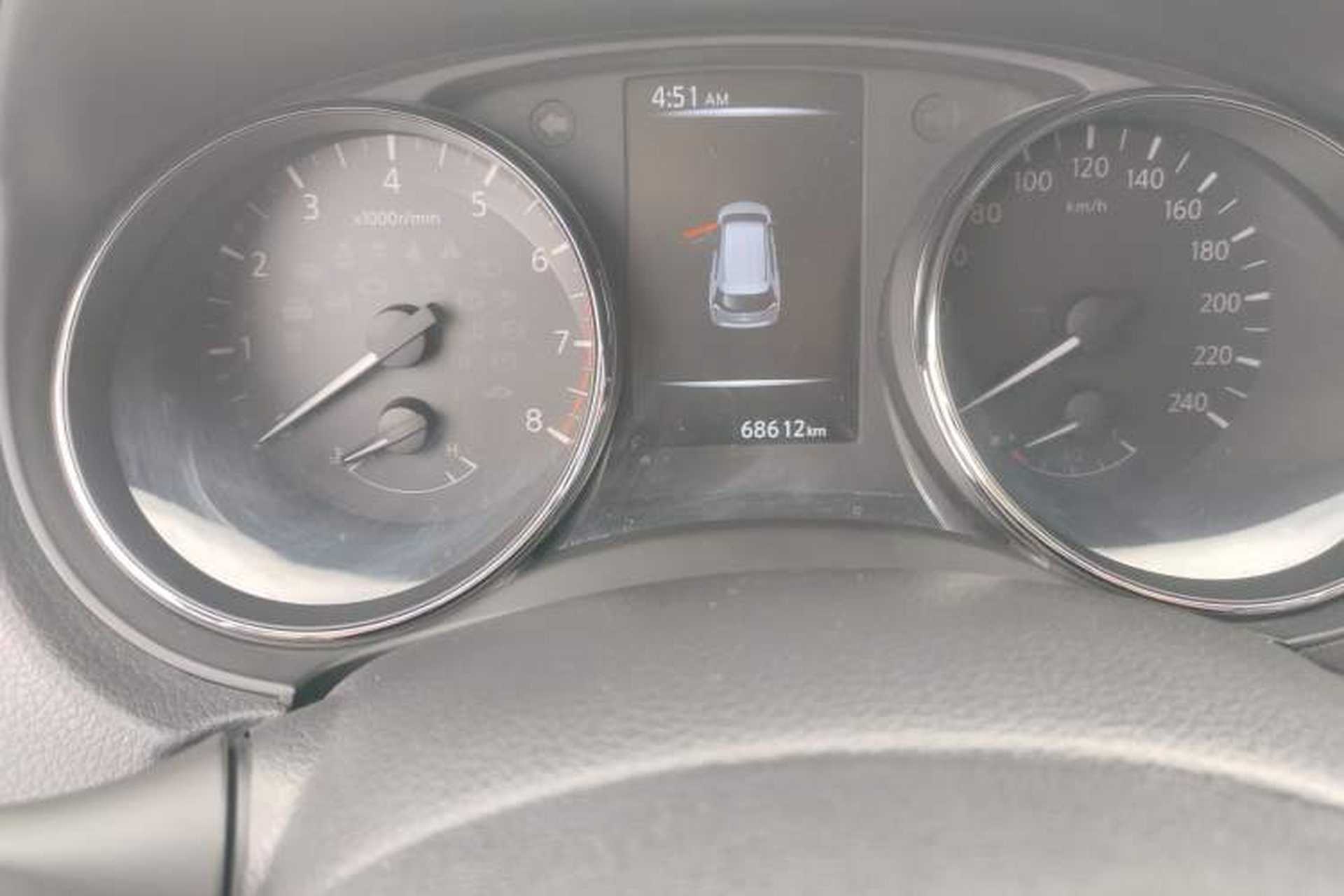 Used Nissan X-Trail 2017 2.0L CVT Comfort Edition 2WD Odometer Close Up