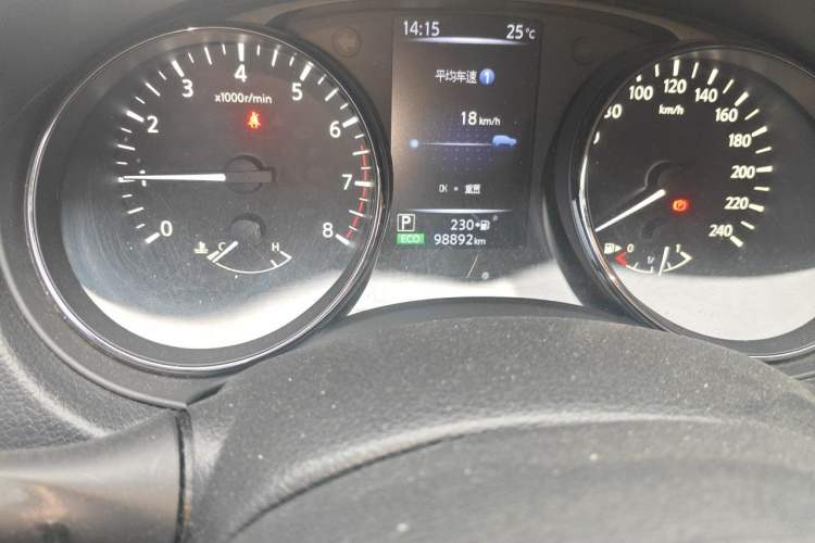 Used Nissan X-Trail 2019 2.0L CVT Smart Connect Comfort Edition 2WD Odometer Close Up