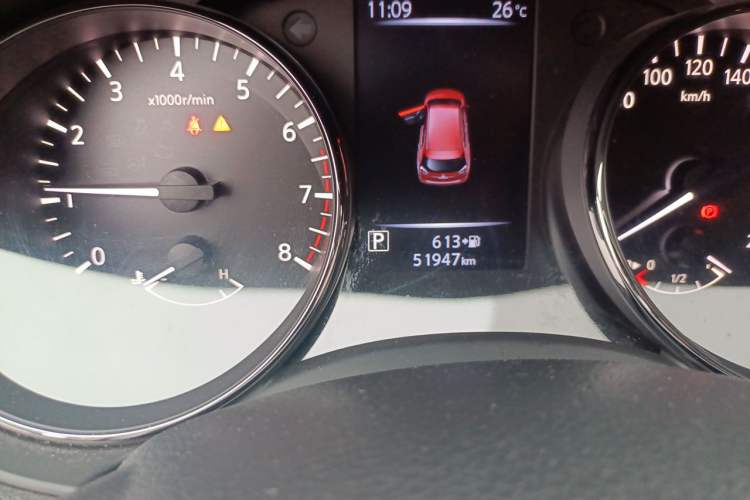 Used Nissan X-Trail 2020 2.0L XL ITS CVT 2WD SmartConnect Comfort Edition Odometer Close Up