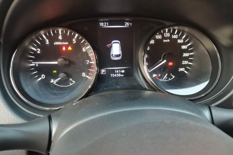 Used Nissan X-Trail 2021 2.0L CVT 2WD XL Premium SmartConnect Deluxe Edition Odometer Close Up