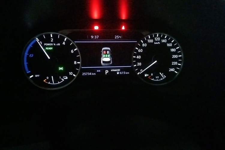 Used Nissan X-Trail 2023 e-POWER Ultra-Hybrid Dual-Motor All-Wheel-Drive Luxury Edition Odometer Close Up