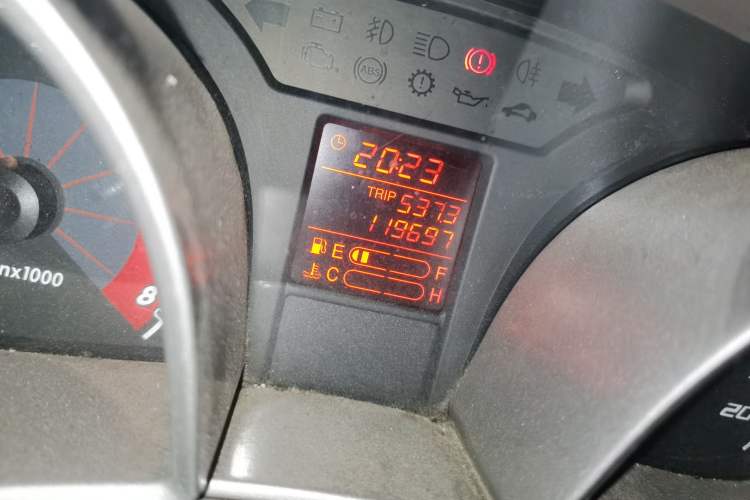 Used Oley 2012 Sedan 1.5L Manual Comfort Model Odometer Close Up