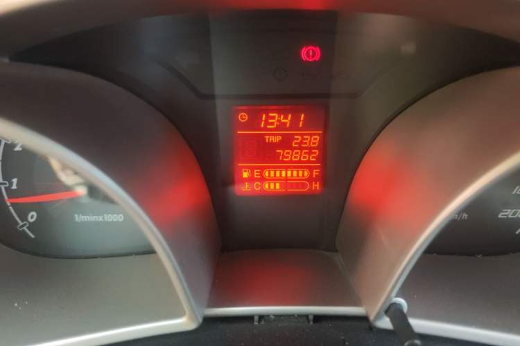 Used Oley 2012 Sedan 1.5L Manual Base Model Odometer Close Up