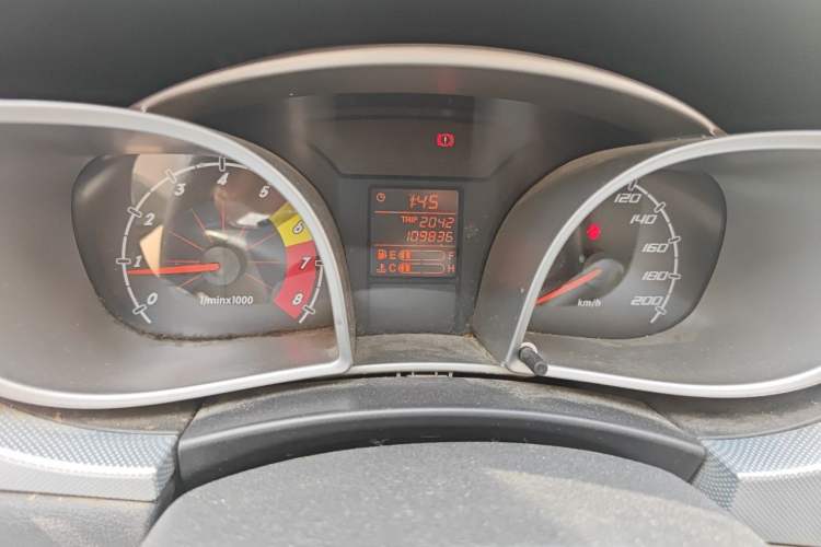 Used Oley 2012 Sedan 1.5L Manual Comfort Model Odometer Close Up