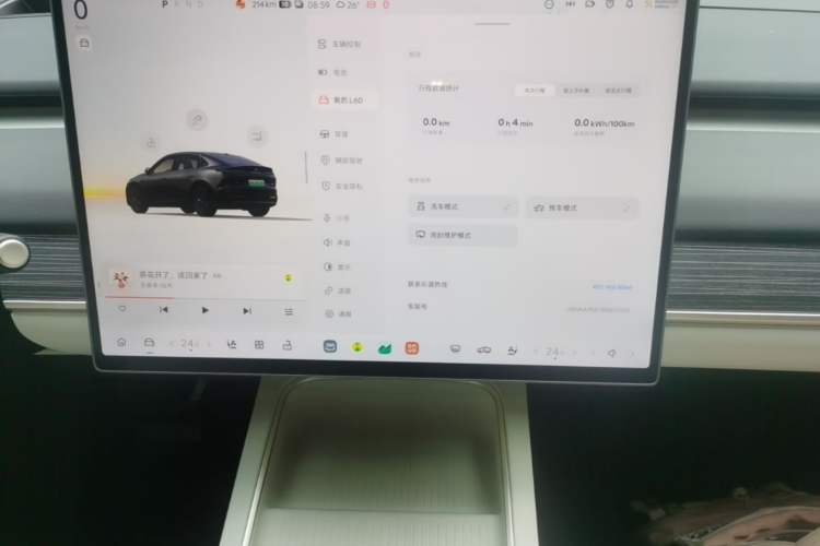 Used ONVO L60 2024 60 kWh Rear-Drive Version Audio And AC Panel