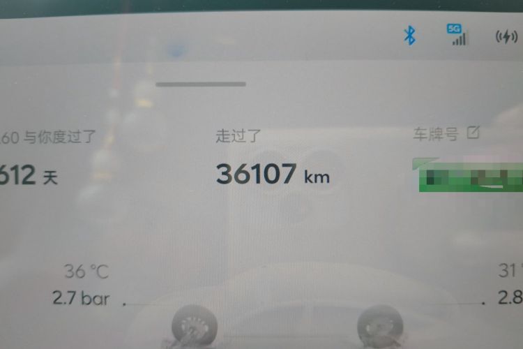 Used ONVO L60 2024 60 kWh Rear-Drive Version Odometer Close Up