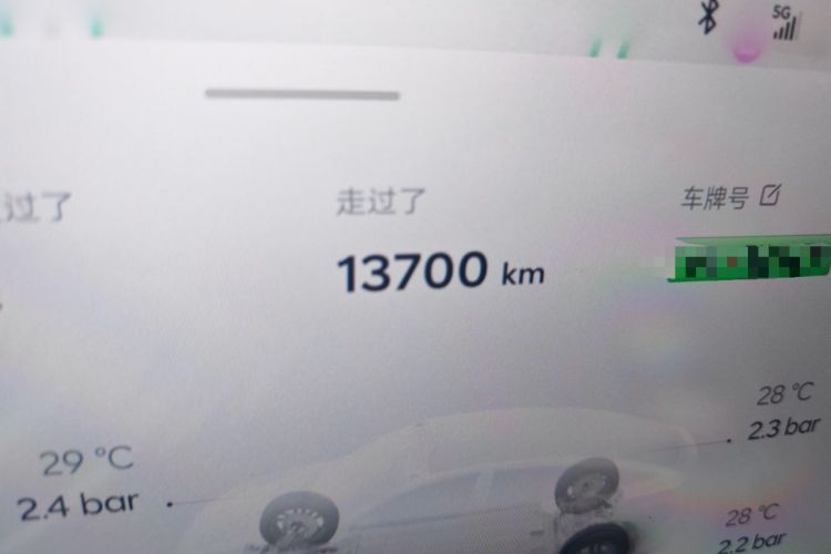 Used ONVO L60 2025 Model—60 kWh Rear-Wheel-Drive Version Odometer Close Up