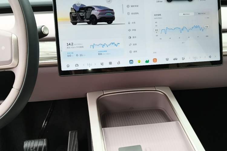 Used ONVO L60 2025 Model, 60kWh Violet Limited Edition Audio And AC Panel