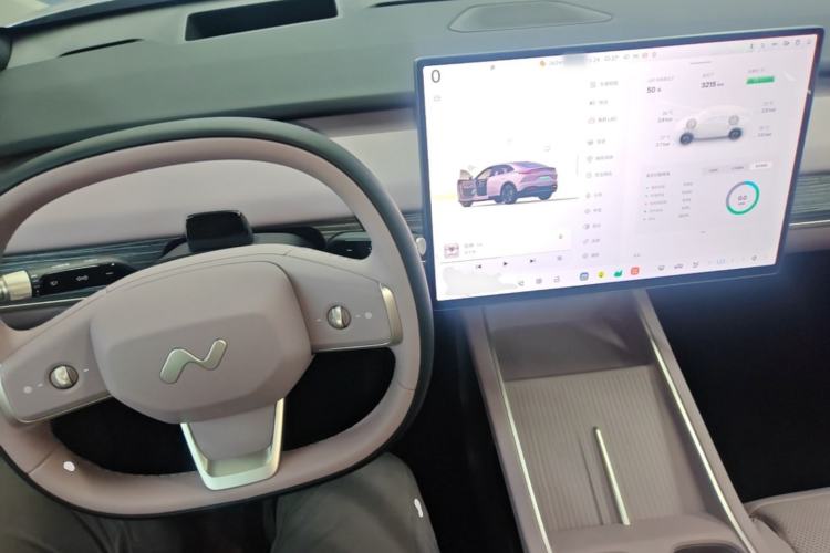 Used ONVO L60 2025 Model, 60kWh Violet Limited Edition Center Console