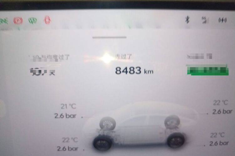 Used ONVO L60 2025 Model—60 kWh All-Wheel-Drive Version Odometer Close Up