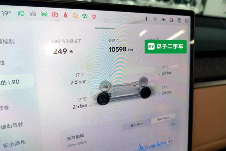 Used ONVO Luxeed L90 2025 Model—Ultra Six-Seater Version Instrument Cluster