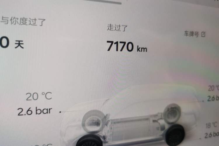 Used ONVO Luxeed L90 2025 Model—Ultra Six-Seater Version Odometer Close Up