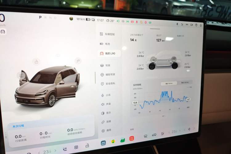 Used ONVO Luxeed L90 2025 Model—Ultra Six-Seater Version Instrument Cluster