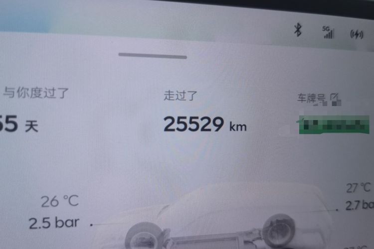 Used ONVO Luxeed L90 2025 Model—Max Six-Seater Version Odometer Close Up