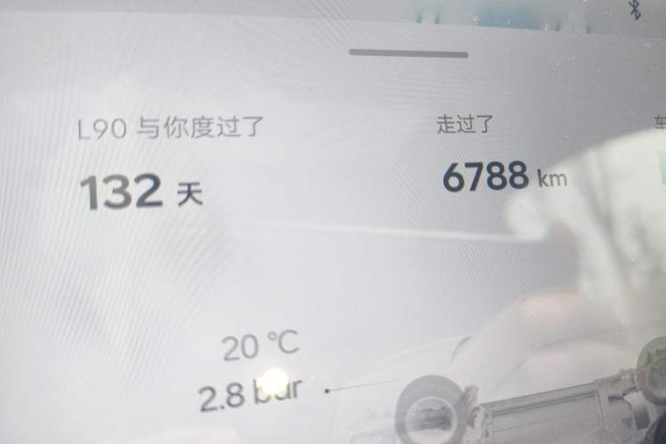 Used ONVO Luxeed L90 2025 Model—Pro Six-Seater Version Odometer Close Up