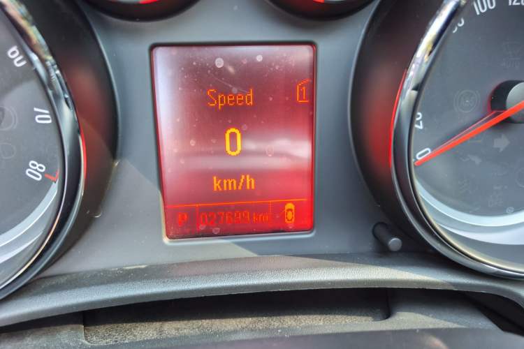 Used Opel Astra 2014 1.4T GTC Sport Model Odometer Close Up