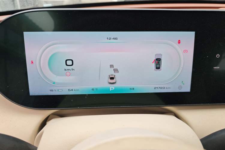 Used ORA Ballet Cat 2023 401 km Luxury Version Instrument Cluster