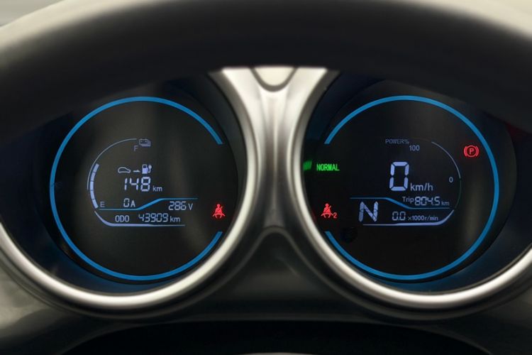 Used ORA Black Cat 2021 301 km Basic Version Odometer Close Up