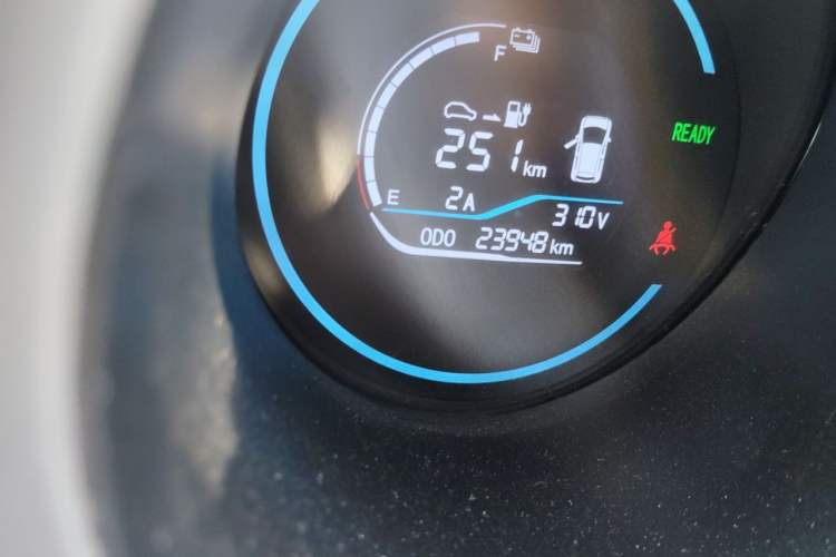Used ORA Black Cat 2021 301 km Basic Version Odometer Close Up