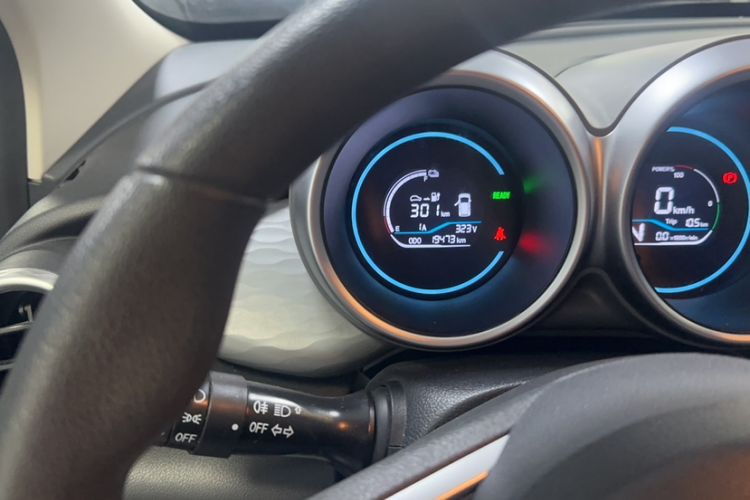 Used ORA Black Cat 2021 301 km Basic Version Odometer Close Up