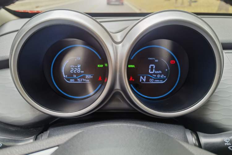 Used ORA Black Cat 2021 351 km Luxury Version Odometer Close Up