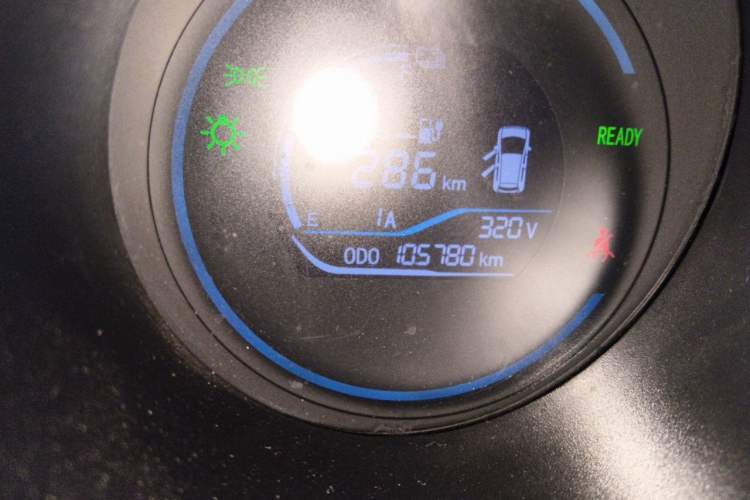 Used ORA Black Cat 2021 301 km Basic Version Odometer Close Up