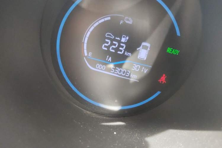 Used ORA Black Cat 2021 301 km Basic Version Odometer Close Up