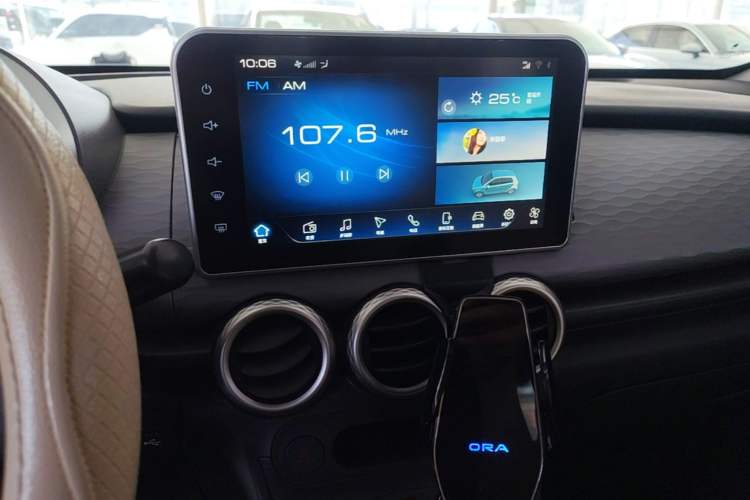 Used ORA Black Cat 2021 351 km Luxury Version Audio And AC Panel