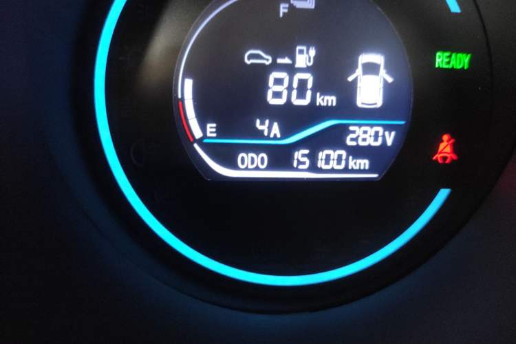 Used ORA Black Cat 2021 301 km Basic Version Odometer Close Up