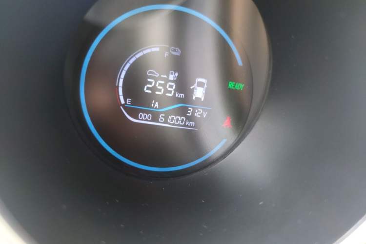 Used ORA Black Cat 2021 301 km Basic Version Odometer Close Up