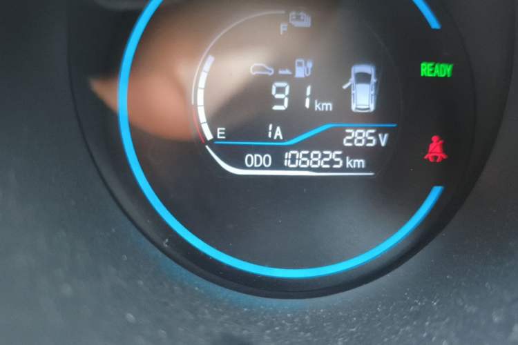 Used ORA Black Cat 2021 301 km Basic Version Odometer Close Up
