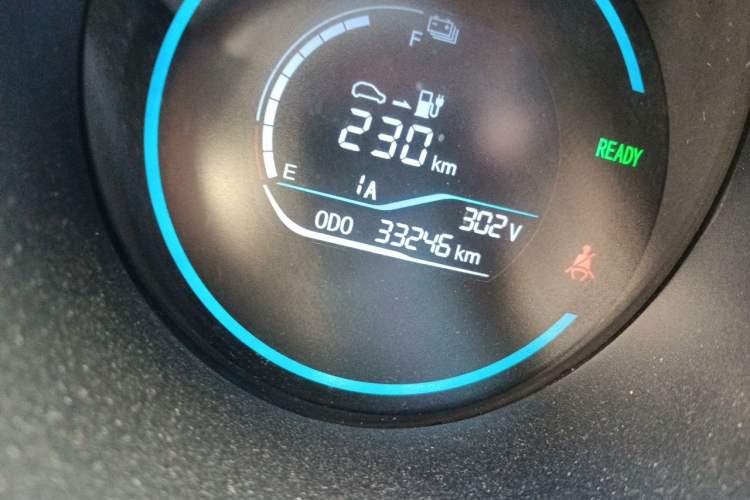Used ORA Black Cat 2021 301 km Basic Version Odometer Close Up