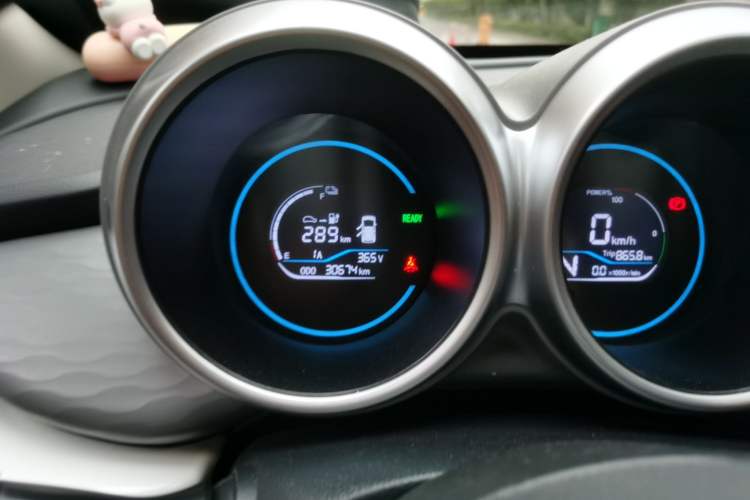 Used ORA Black Cat 2021 351 km Standard Version Odometer Close Up