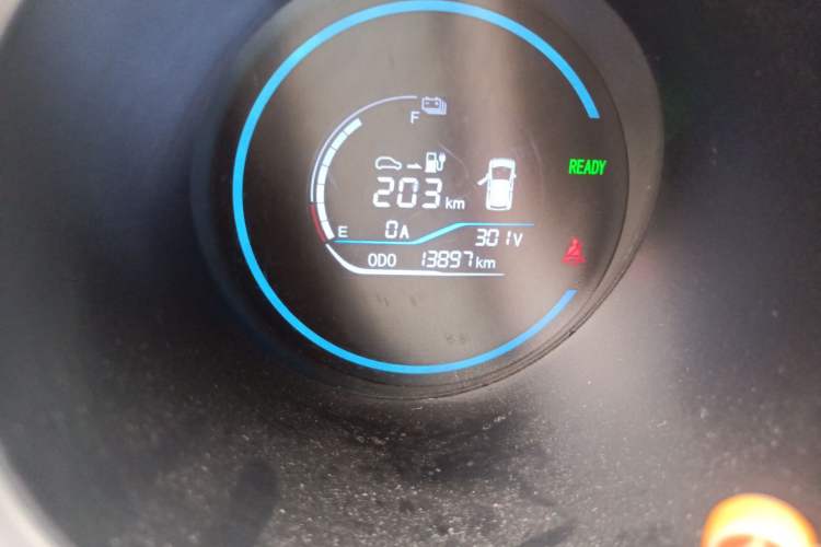 Used ORA Black Cat 2021 301 km Basic Version Odometer Close Up