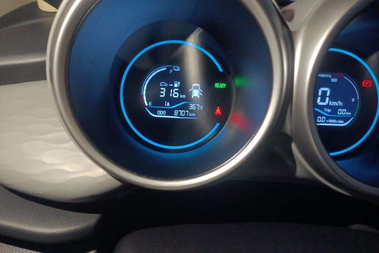 Used ORA Black Cat 2021 351 km Luxury Version Odometer Close Up