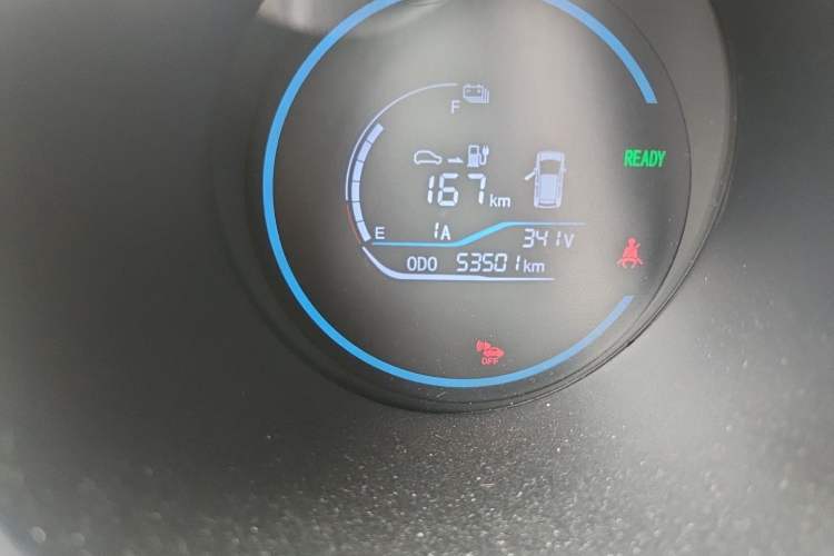 Used ORA Black Cat 2021 351 km Luxury Version Odometer Close Up