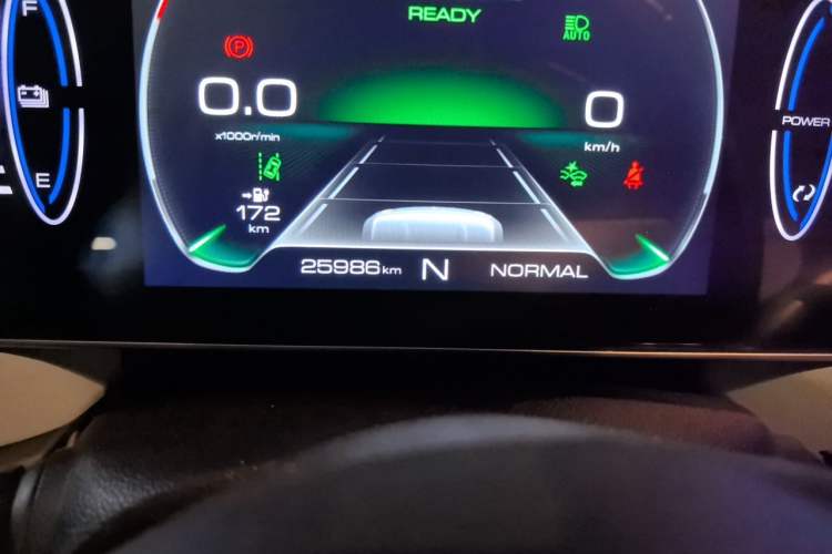 Used ORA Black Cat 2022 405 km Long-Range Version Ternary Lithium Odometer Close Up