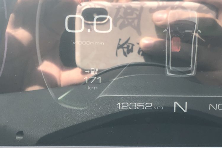 Used ORA Black Cat 2022 351 km Range Comfort Version Ternary Lithium Odometer Close Up