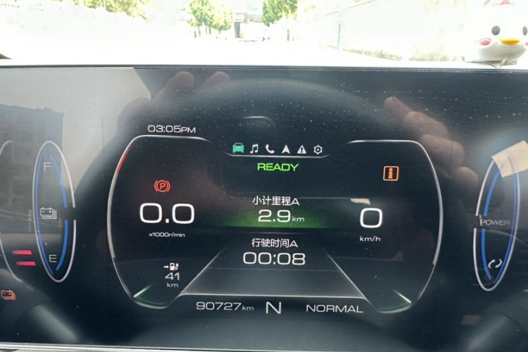 Used ORA Black Cat 2022 351 km Range Comfort Version Ternary Lithium Odometer Close Up