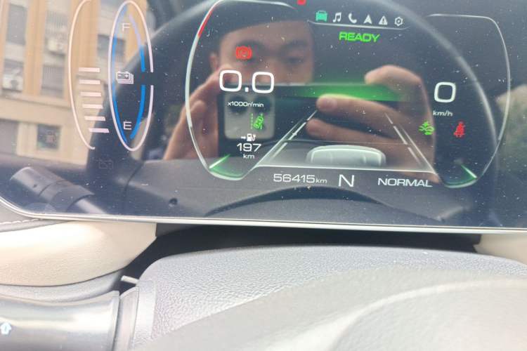 Used ORA Black Cat 2022 405 km Long-Range Version Ternary Lithium Odometer Close Up
