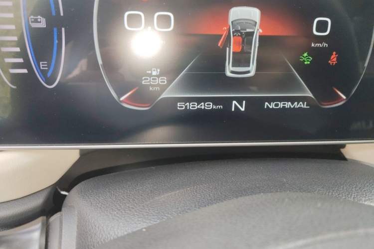 Used ORA Black Cat 2022 405 km Long-Range Version Ternary Lithium Odometer Close Up