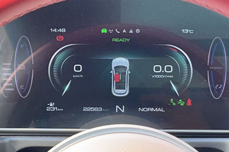 Used ORA Good Cat 2021 400km Standard Range Athena Edition Lithium-Ion Battery Odometer Close Up