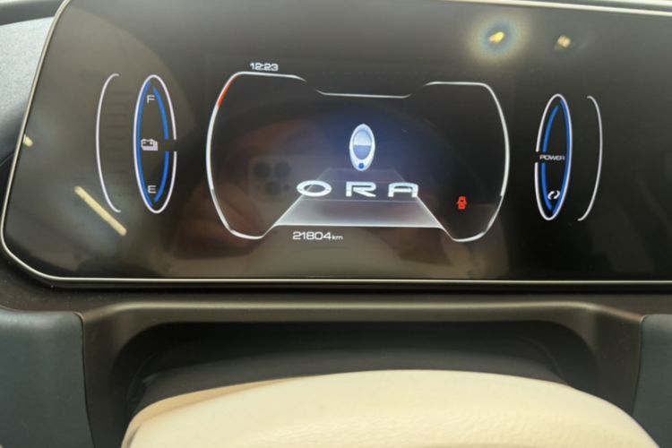 Used ORA Good Cat 2021 400km Standard Range Venus Edition Lithium-Ion Battery Odometer Close Up