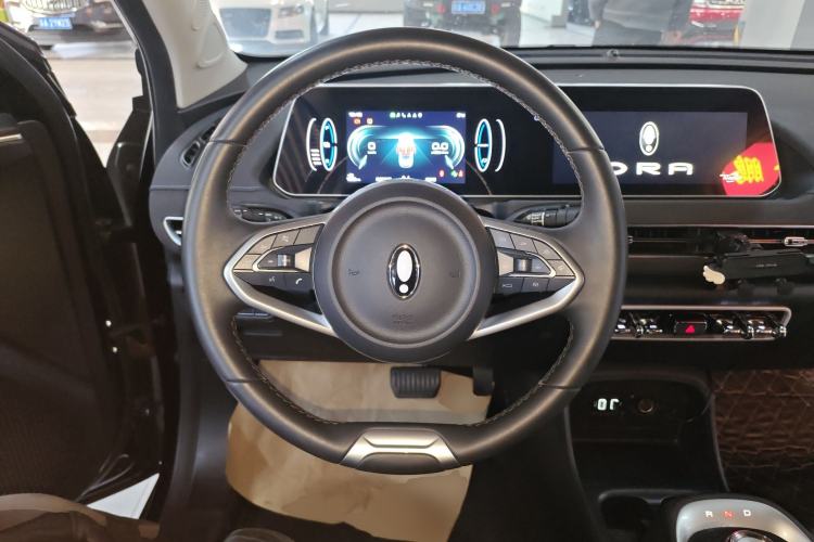 Used ORA Good Cat 2021 400km Standard Range Venus Edition Lithium Iron Phosphate Steering Wheel