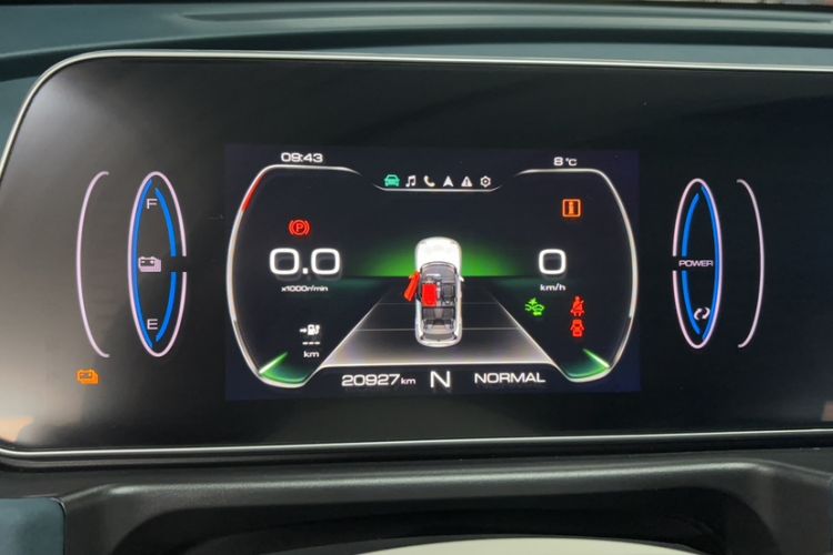 Used ORA Good Cat 2021 400km Standard Range Venus Edition Lithium-Ion Battery Odometer Close Up