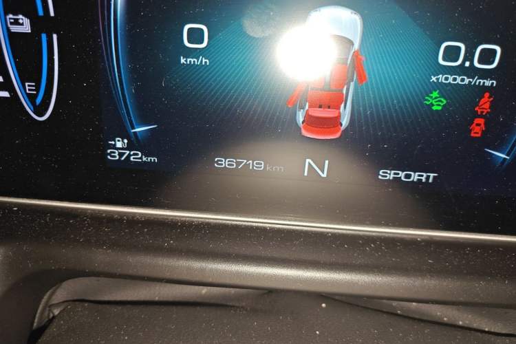Used ORA Good Cat 2021 400km Standard Range Athena Edition Lithium Iron Phosphate Odometer Close Up